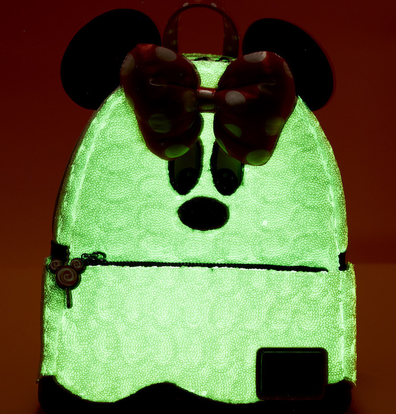 Loungefly Disney Mickey & Minnie Mouse Ghostly Glow-in-the-Dark Mini online Backpack